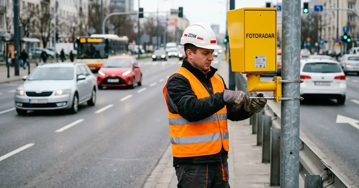 Warszawa stawia nowe fotoradary po przypadkach jazdy z prędkością 156 km/h