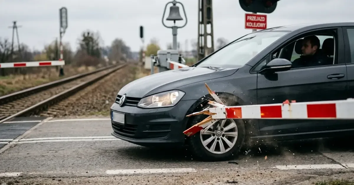 Co robić, gdy na przejeździe zamkną się rogatki? Liczą się ułamki sekund