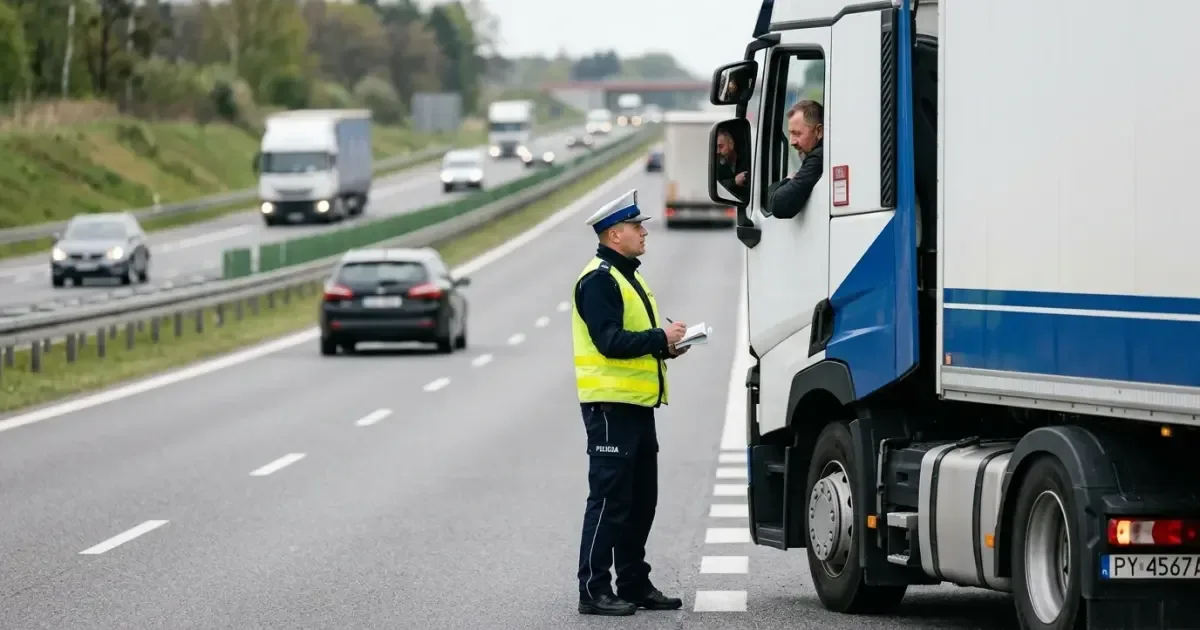 Posypały się mandaty. Kierowcy ciężarówek zaskoczeni kontrolami na autostradzie A2