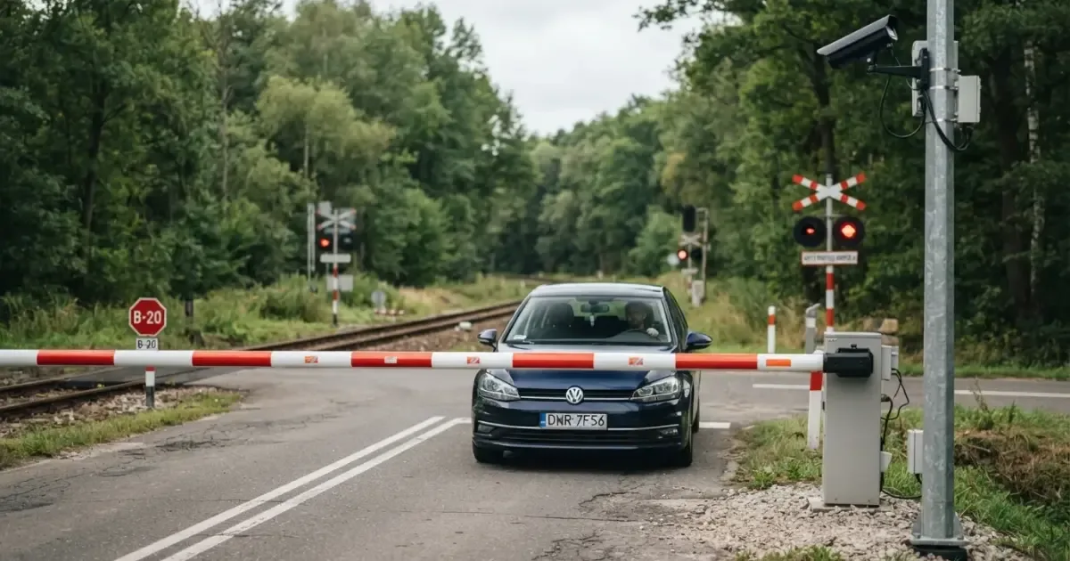 Automatyczne mandaty na przejazdy kolejowe: 500 lokalizacji pod stałym nadzorem
