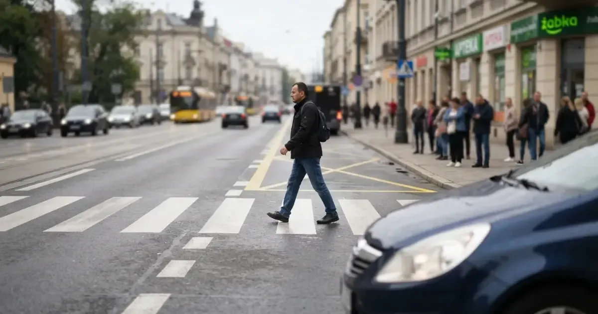 Czy kierowca może ruszyć, gdy pieszy jeszcze nie opuścił przejścia?