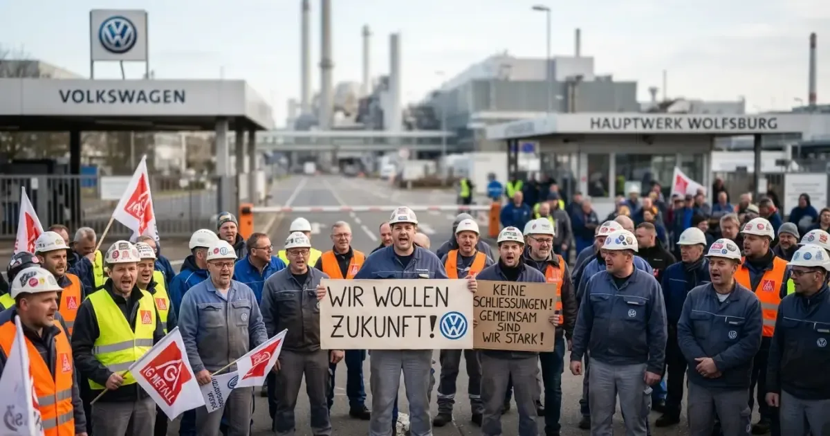 Protesty w Niemczech: kryzys motoryzacyjny sięga kolejnych zakładów